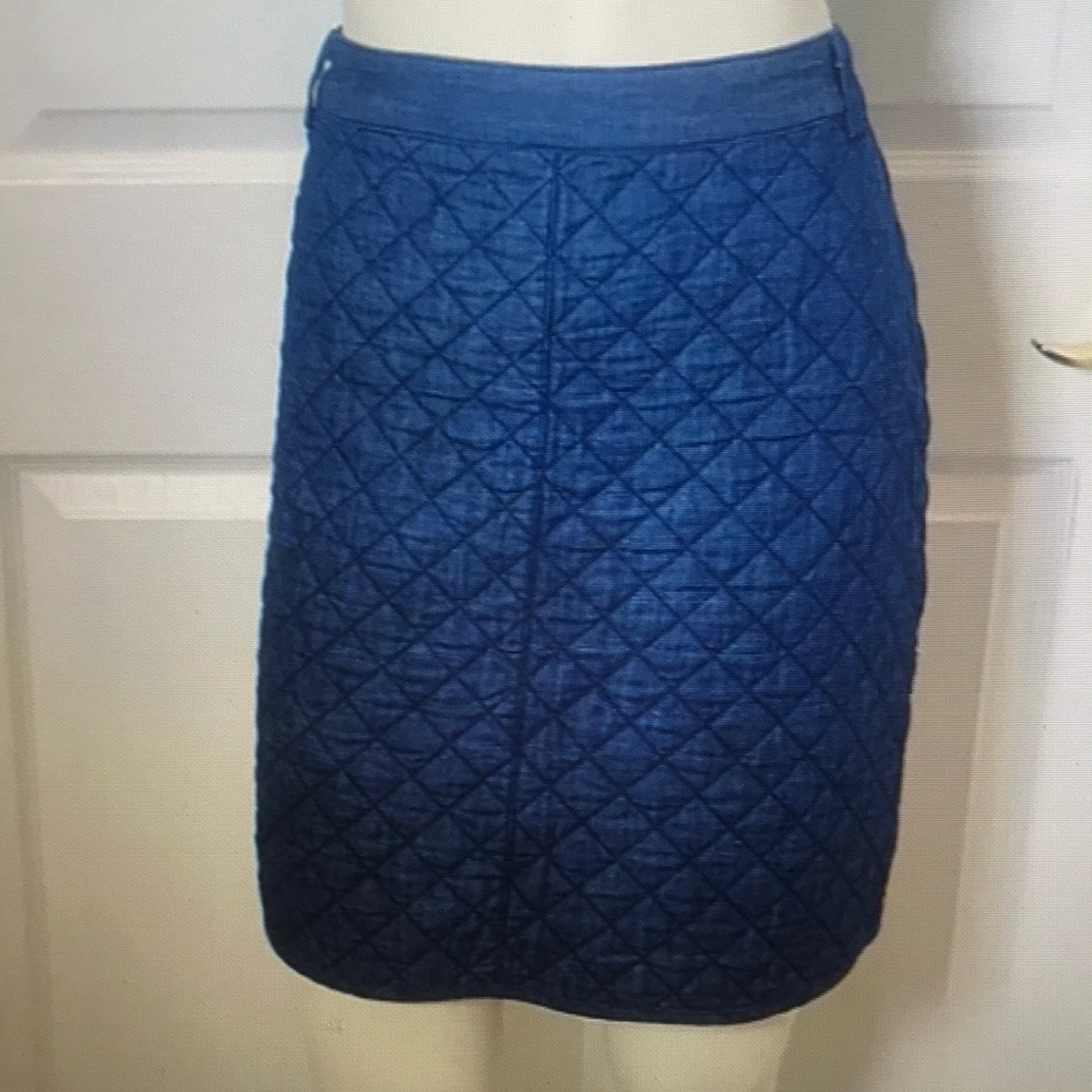 Brooks brothers blue denim skirt